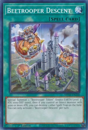 Beetrooper Descent [MP22-EN240] Common - Yu-Gi-Oh! - Card Brawlers | Quebec | Canada |
