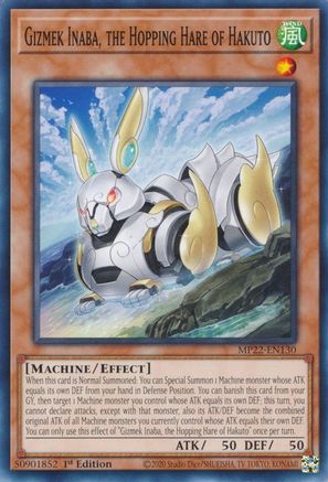 Gizmek Inaba, the Hopping Hare of Hakuto [MP22-EN130] Common - Yu-Gi-Oh! - Card Brawlers | Quebec | Canada |