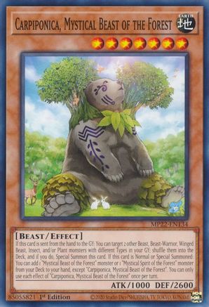 Carpiponica, Mystical Beast of the Forest [MP22-EN134] Common - Yu-Gi-Oh! - Card Brawlers | Quebec | Canada |