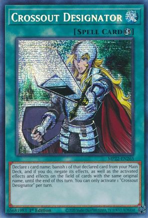 Crossout Designator [MP22-EN265] Prismatic Secret Rare - Yu-Gi-Oh! - Card Brawlers | Quebec | Canada |