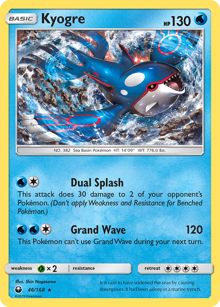 Kyogre (46/168) [Sun & Moon: Celestial Storm] - Pokémon - Card Brawlers | Quebec | Canada |