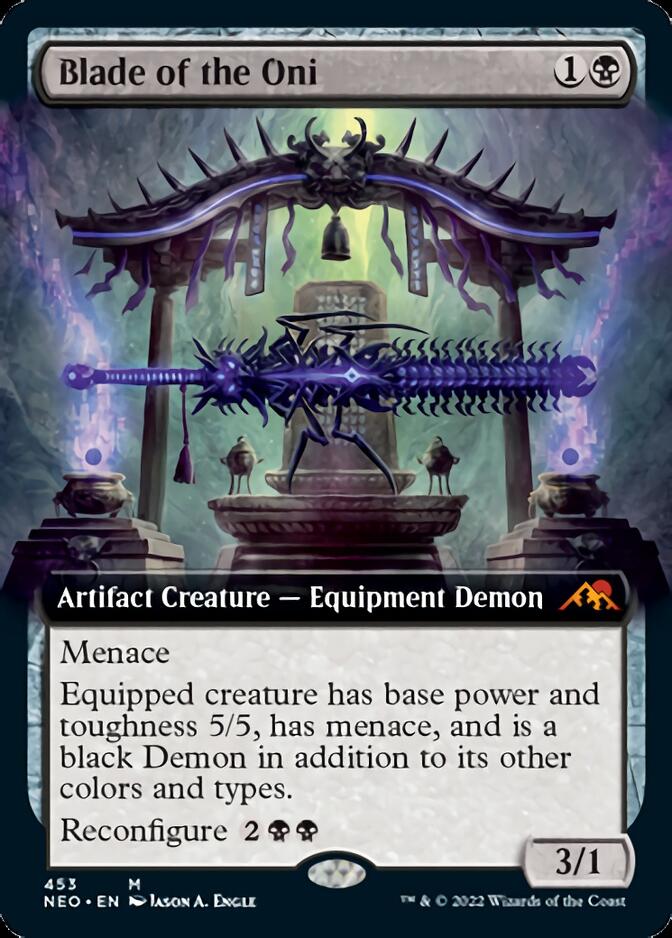Blade of the Oni (Extended Art) [Kamigawa: Neon Dynasty] - Magic: The Gathering - Card Brawlers | Quebec | Canada |