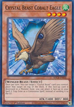 Crystal Beast Cobalt Eagle [SDCB-EN006] Common - Yu-Gi-Oh! - Card Brawlers | Quebec | Canada |