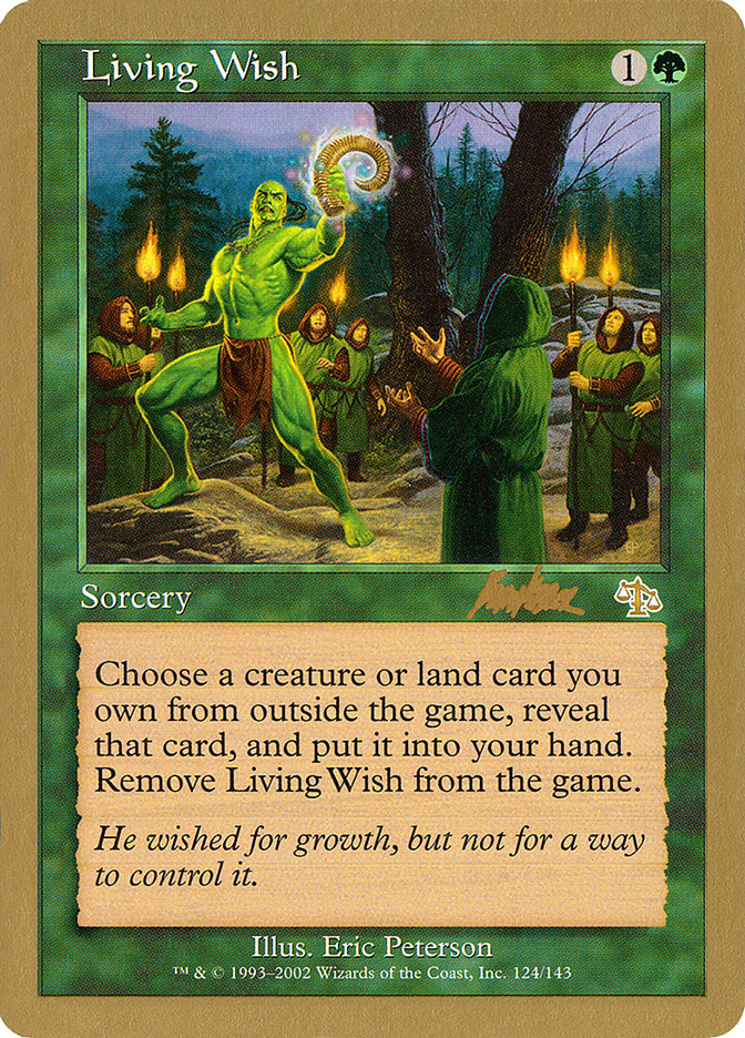 Living Wish (Brian Kibler) [World Championship Decks 2002] - Magic: The Gathering - Card Brawlers | Quebec | Canada |