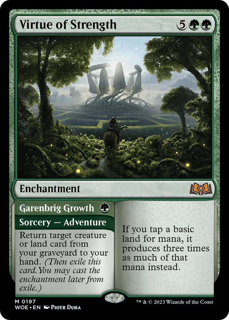 Virtue of Strength // Garenbrig Growth [Wilds of Eldraine] - Magic: The Gathering - Card Brawlers | Quebec | Canada |