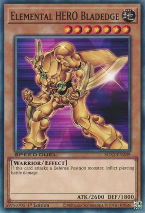 Elemental HERO Bladedge [SGX2-ENA09] Common - Yu-Gi-Oh! - Card Brawlers | Quebec | Canada |