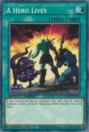 A Hero Lives [SGX2-ENA16] Common - Yu-Gi-Oh! - Card Brawlers | Quebec | Canada |