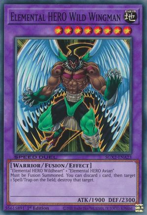Elemental HERO Wild Wingman [SGX2-ENA23] Common - Yu-Gi-Oh! - Card Brawlers | Quebec | Canada |