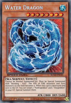 Water Dragon [SGX2-ENC01] Secret Rare - Yu-Gi-Oh! - Card Brawlers | Quebec | Canada |