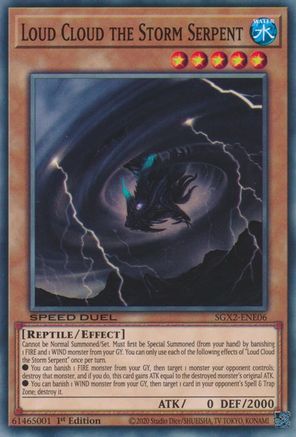 Loud Cloud the Storm Serpent [SGX2-ENE06] Common - Yu-Gi-Oh! - Card Brawlers | Quebec | Canada |