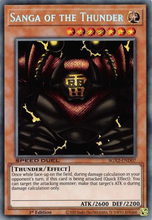 Sanga of the Thunder [SGX2-END07] Secret Rare - Yu-Gi-Oh! - Card Brawlers | Quebec | Canada |