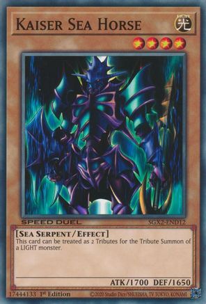 Kaiser Sea Horse [SGX2-END12] Common - Yu-Gi-Oh! - Card Brawlers | Quebec | Canada |
