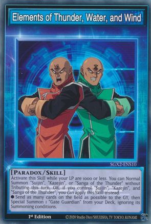 Elements of Thunder, Water, and Wind [SGX2-ENS10] Common - Yu-Gi-Oh! - Card Brawlers | Quebec | Canada |