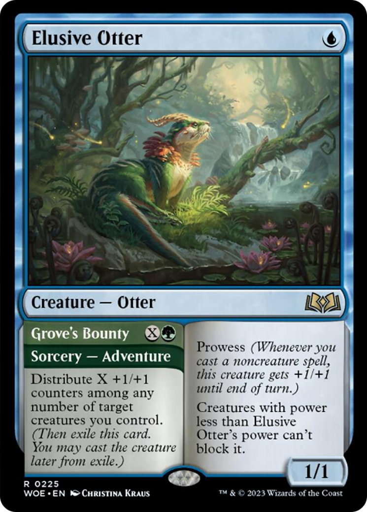 Elusive Otter // Grove's Bounty [Wilds of Eldraine] - Magic: The Gathering - Card Brawlers | Quebec | Canada |