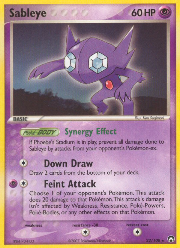 Sableye (22/108) [EX: Power Keepers] - Pokémon - Card Brawlers | Quebec | Canada |