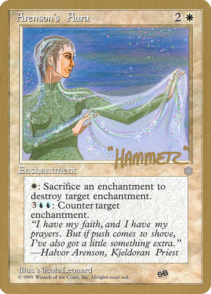 Arenson's Aura (Shawn "Hammer" Regnier) (SB) [Pro Tour Collector Set] - Magic: The Gathering - Card Brawlers | Quebec | Canada |