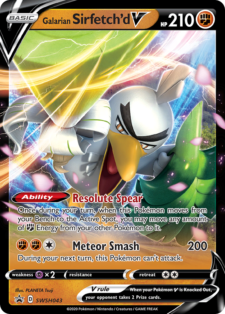 Galarian Sirfetch'd V (SWSH043) [Sword & Shield: Black Star Promos] - Pokémon - Card Brawlers | Quebec | Canada |
