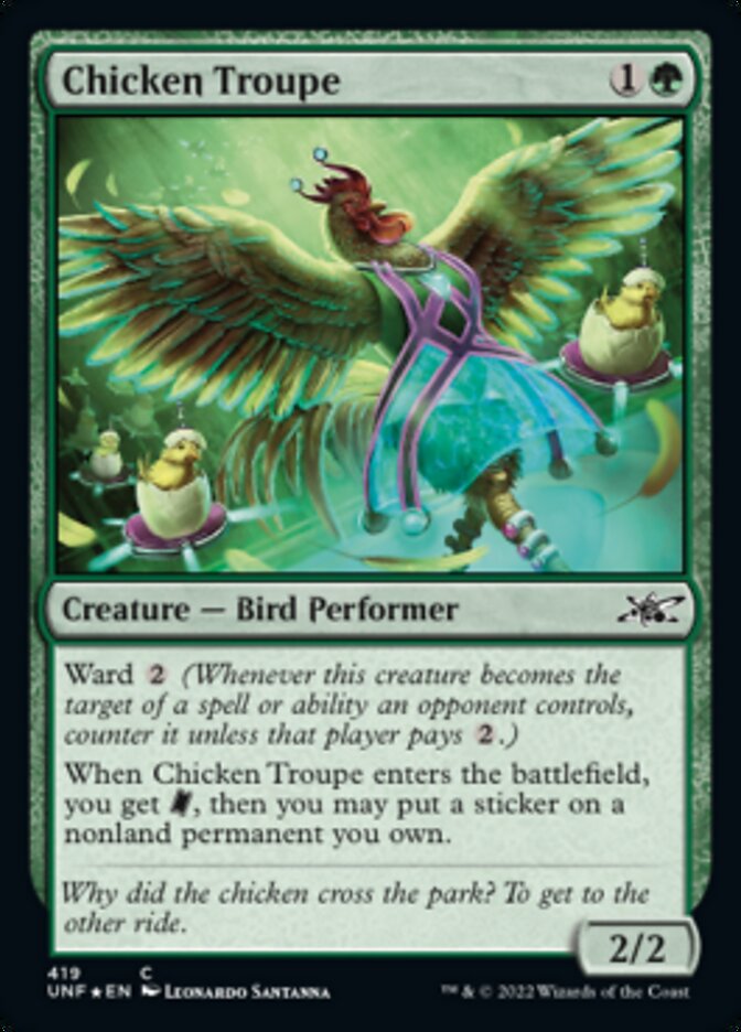 Chicken Troupe (Galaxy Foil) [Unfinity] - Magic: The Gathering - Card Brawlers | Quebec | Canada |
