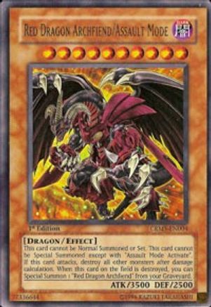 Red Dragon Archfiend/Assault Mode [CRMS-EN004] Ultra Rare - Yu-Gi-Oh! - Card Brawlers | Quebec | Canada |