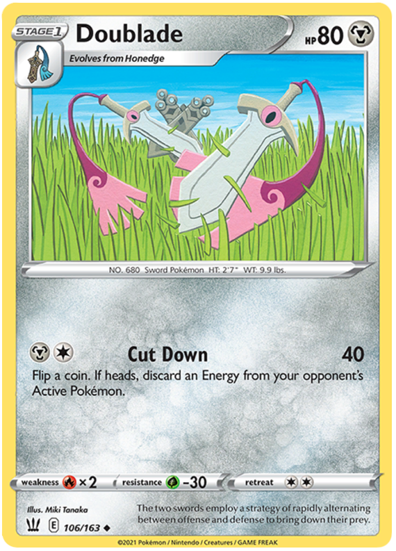 Doublade (106/163) [Sword & Shield: Battle Styles] - Pokémon - Card Brawlers | Quebec | Canada |