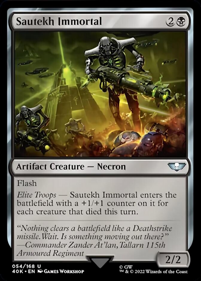 Sautekh Immortal (Surge Foil) [Warhammer 40,000] - Magic: The Gathering - Card Brawlers | Quebec | Canada |
