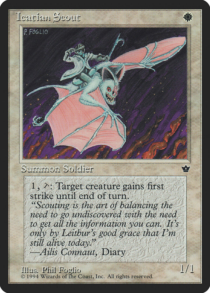 Icatian Scout (Phil Foglio) [Fallen Empires] - Magic: The Gathering - Card Brawlers | Quebec | Canada |