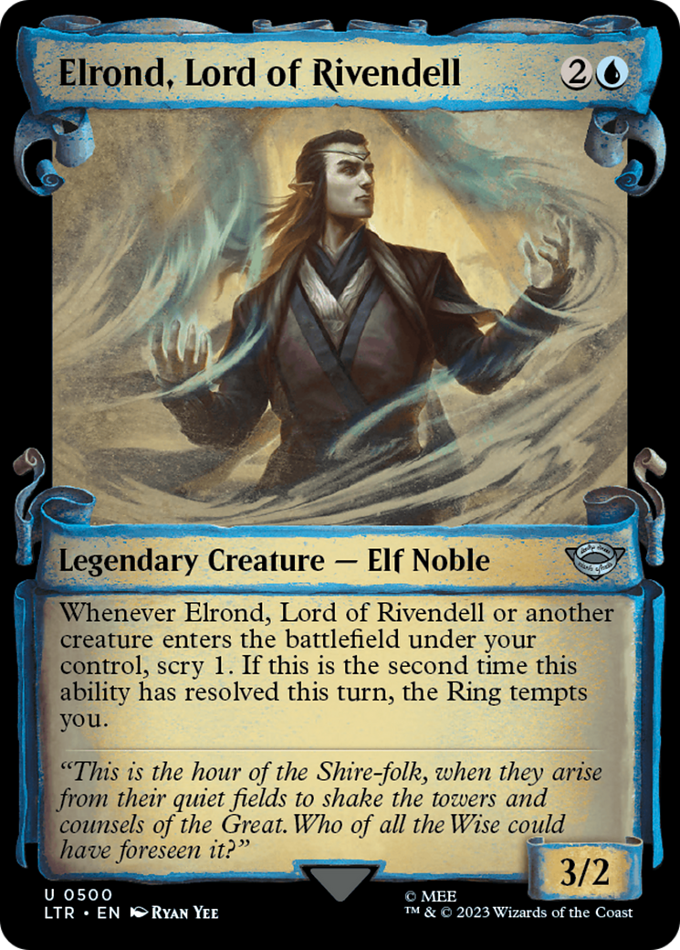 Elrond, Lord of Rivendell [The Lord of the Rings: Tales of Middle-Earth Showcase Scrolls] - Magic: The Gathering - Card Brawlers | Quebec | Canada |