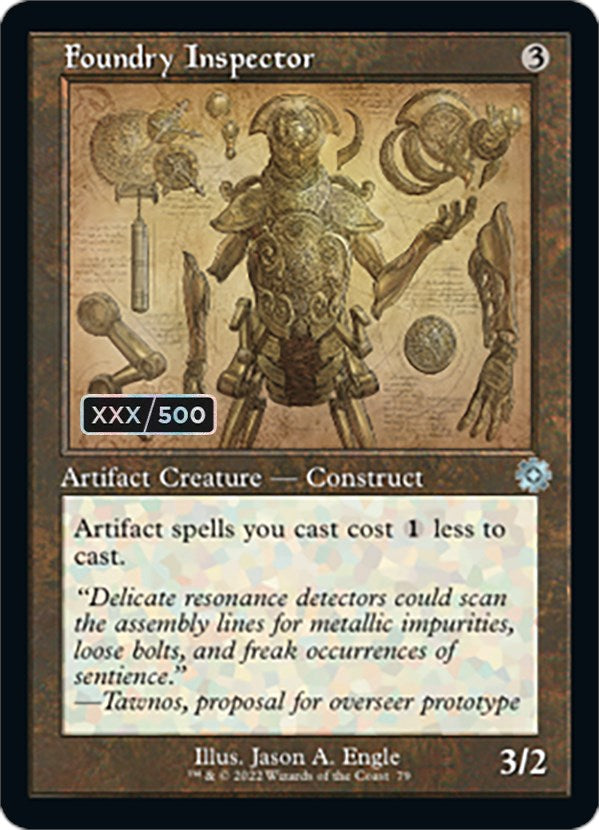 Foundry Inspector (Retro Schematic) (Serialized) [The Brothers' War Retro Artifacts] - Magic: The Gathering - Card Brawlers | Quebec | Canada |