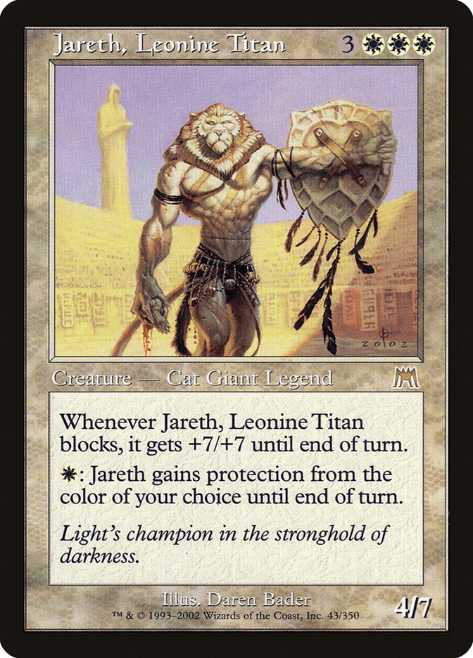 Jareth, Leonine Titan [Onslaught] - Magic: The Gathering - Card Brawlers | Quebec | Canada |