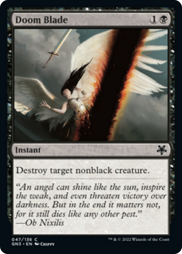 Doom Blade [Game Night: Free-for-All] - Magic: The Gathering - Card Brawlers | Quebec | Canada |