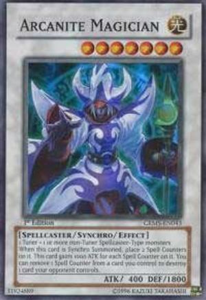 Arcanite Magician [CRMS-EN043] Super Rare - Yu-Gi-Oh! - Card Brawlers | Quebec | Canada |