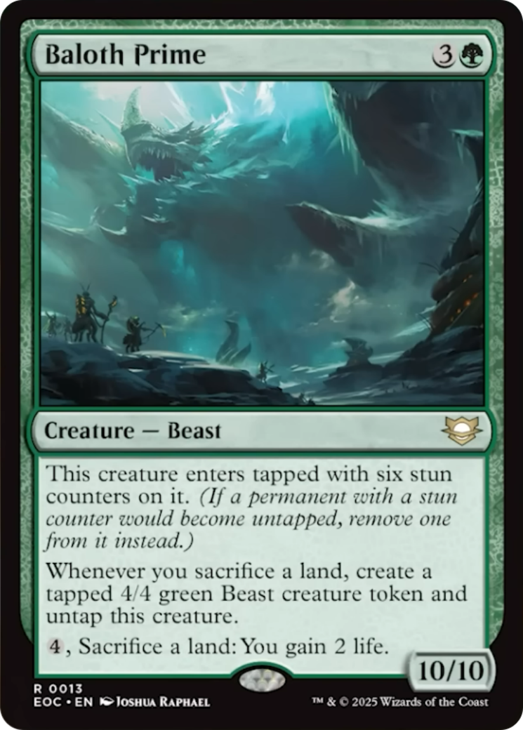 Baloth Prime [Edge of Eternities Commander] - Magic: The Gathering - Card Brawlers | Quebec | Canada |