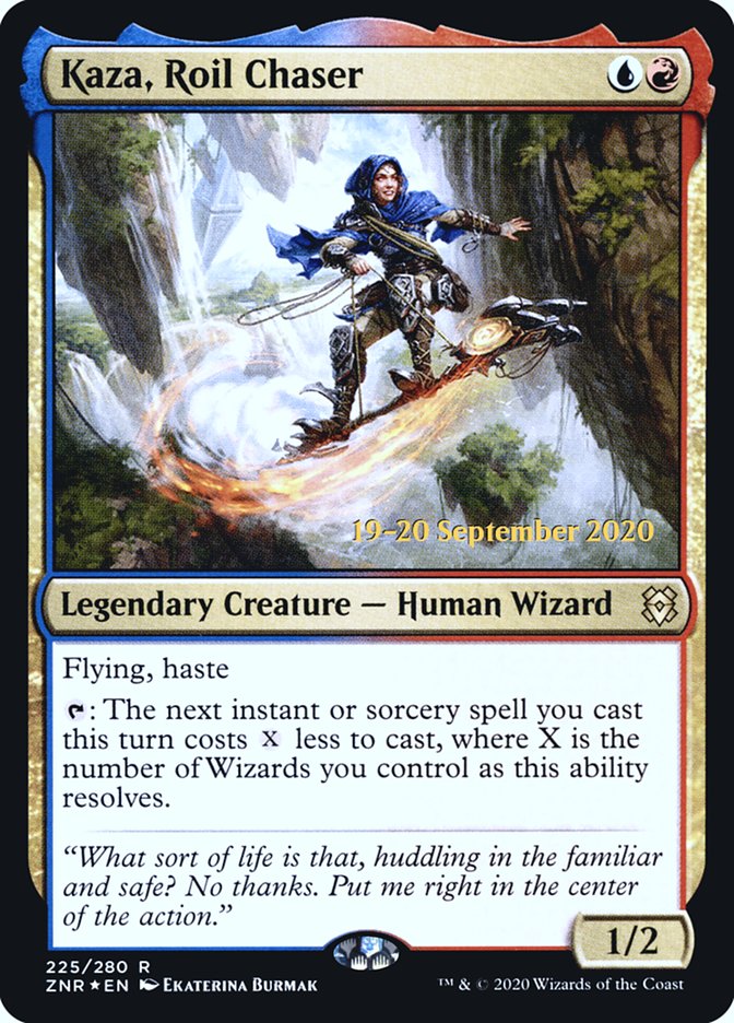 Kaza, Roil Chaser [Zendikar Rising Prerelease Promos] - Magic: The Gathering - Card Brawlers | Quebec | Canada |