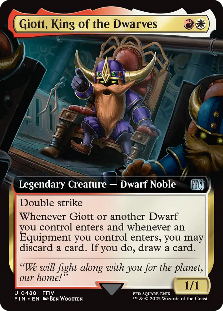 Giott, King of the Dwarves (Extended Art) [FINAL FANTASY] - Magic: The Gathering - Card Brawlers | Quebec | Canada |