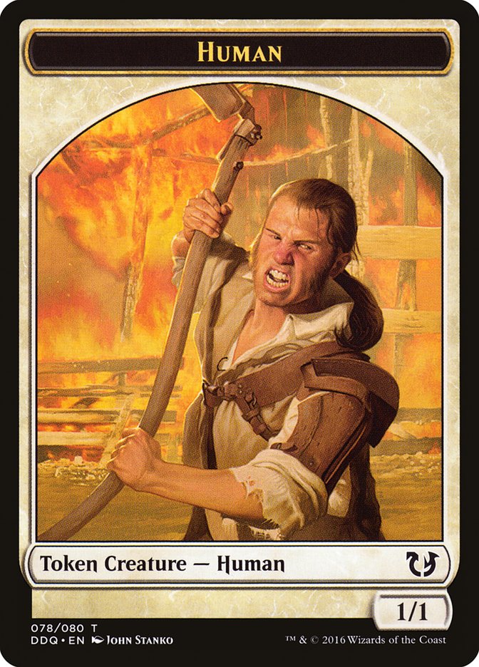 Human Token [Duel Decks: Blessed vs. Cursed] - Magic: The Gathering - Card Brawlers | Quebec | Canada |
