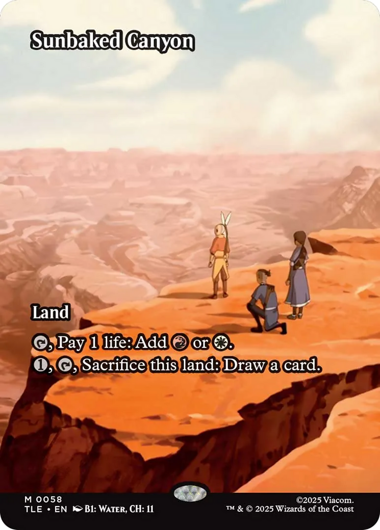 Sunbaked Canyon (Borderless) [Avatar: The Last Airbender: Eternal-Legal] - Magic: The Gathering - Card Brawlers | Quebec | Canada |