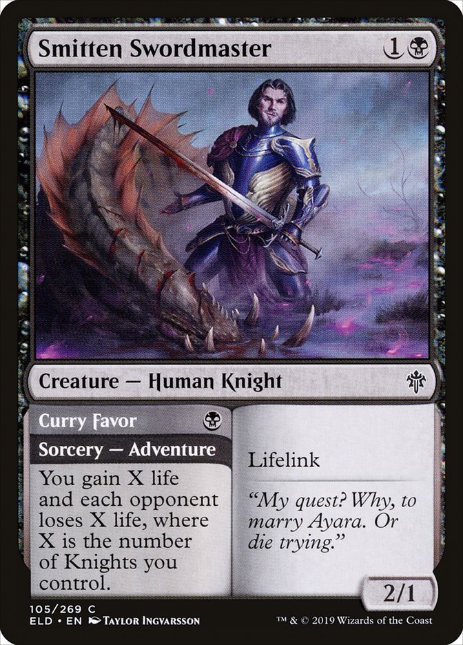Smitten Swordmaster // Curry Favor [Throne of Eldraine] - Magic: The Gathering - Card Brawlers | Quebec | Canada |