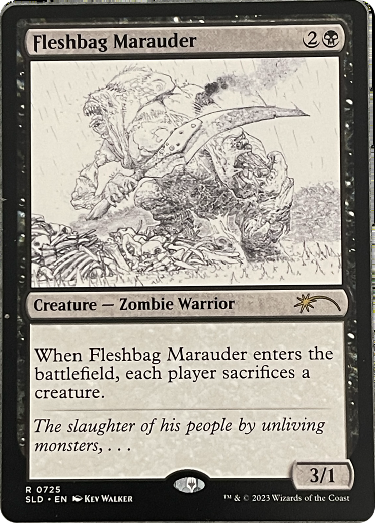 Fleshbag Marauder (Sketch Showcase) [Secret Lair Drop Series] - Magic: The Gathering - Card Brawlers | Quebec | Canada |