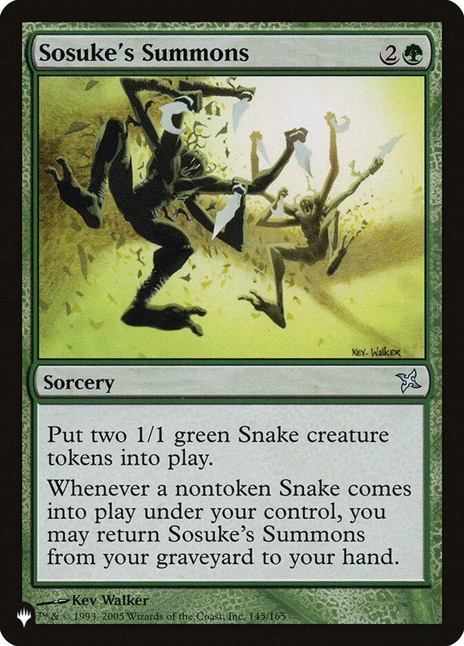 Sosuke's Summons [The List] - Magic: The Gathering - Card Brawlers | Quebec | Canada |
