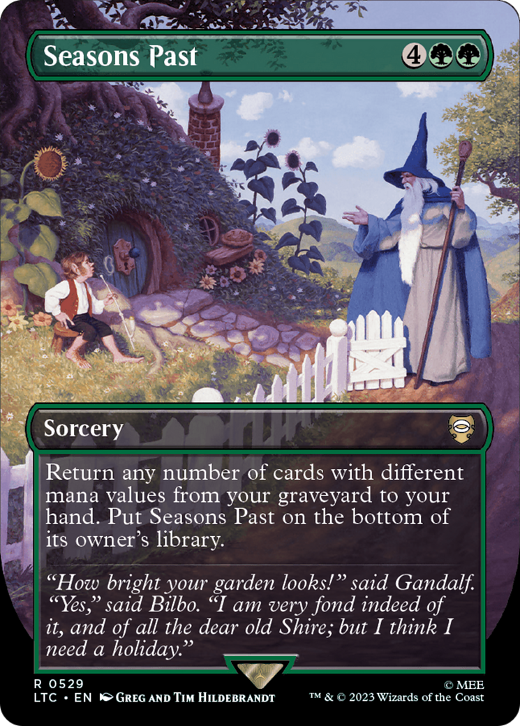 Seasons Past (Borderless) [The Lord of the Rings: Tales of Middle-Earth Commander] - Magic: The Gathering - Card Brawlers | Quebec | Canada |