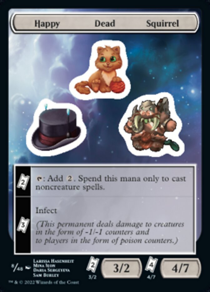 Happy Dead Squirrel [Unfinity Stickers] - Magic: The Gathering - Card Brawlers | Quebec | Canada |