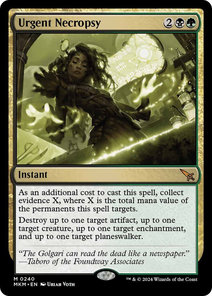 Urgent Necropsy [Murders at Karlov Manor] - Magic: The Gathering - Card Brawlers | Quebec | Canada |