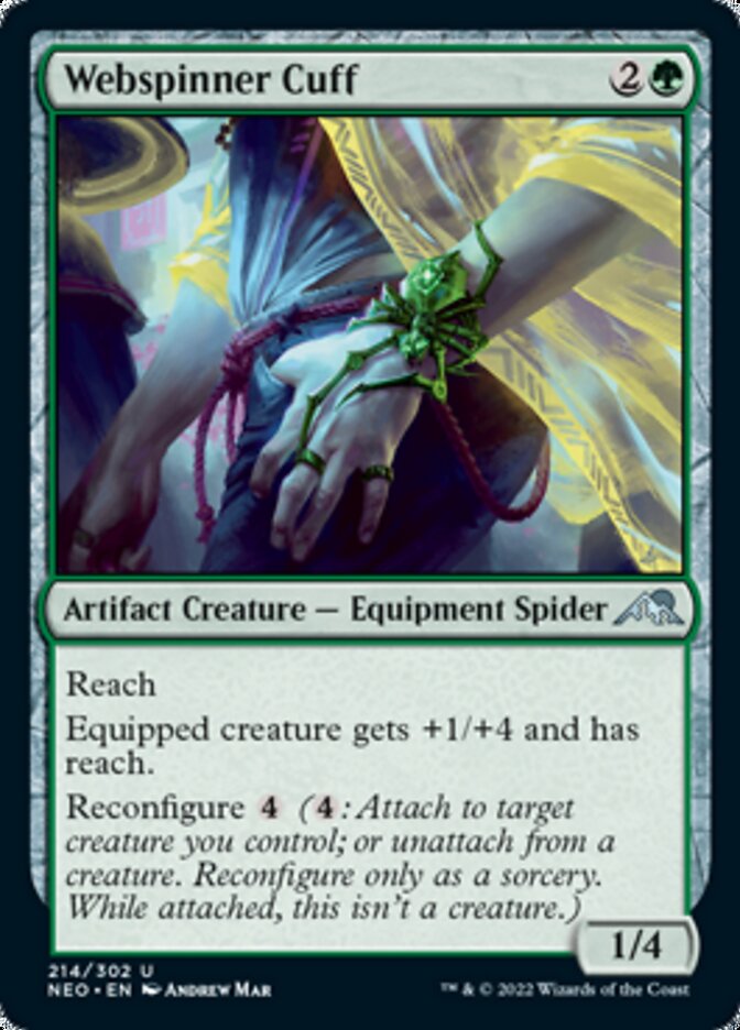 Webspinner Cuff [Kamigawa: Neon Dynasty] - Magic: The Gathering - Card Brawlers | Quebec | Canada |