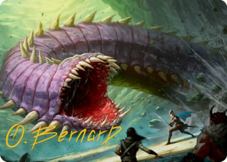 Purple Worm Art Card (Gold-Stamped Signature) [Dungeons & Dragons: Adventures in the Forgotten Realms Art Series] - Magic: The Gathering - Card Brawlers | Quebec | Canada |