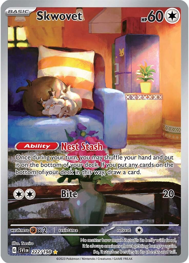 Skwovet (222/198) [Scarlet & Violet: Base Set] - Pokémon - Card Brawlers | Quebec | Canada |