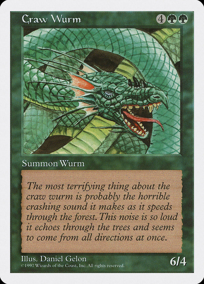Craw Wurm [Fifth Edition] - Magic: The Gathering - Card Brawlers | Quebec | Canada |