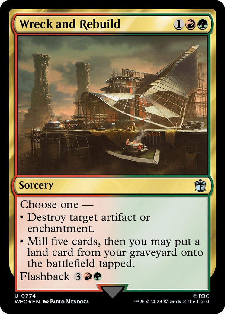 Wreck and Rebuild (Surge Foil) [Doctor Who] - Magic: The Gathering - Card Brawlers | Quebec | Canada |