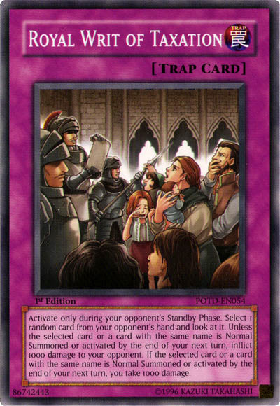 Royal Writ of Taxation [POTD-EN054] Common - Yu-Gi-Oh! - Card Brawlers | Quebec | Canada |