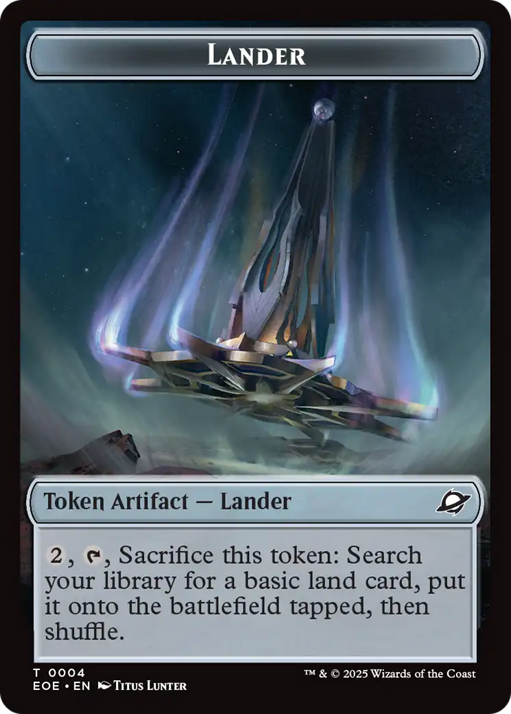 Human Soldier // Lander (0004) Doubled-Sided Token [Edge of Eternities Tokens] - Magic: The Gathering - Card Brawlers | Quebec | Canada |