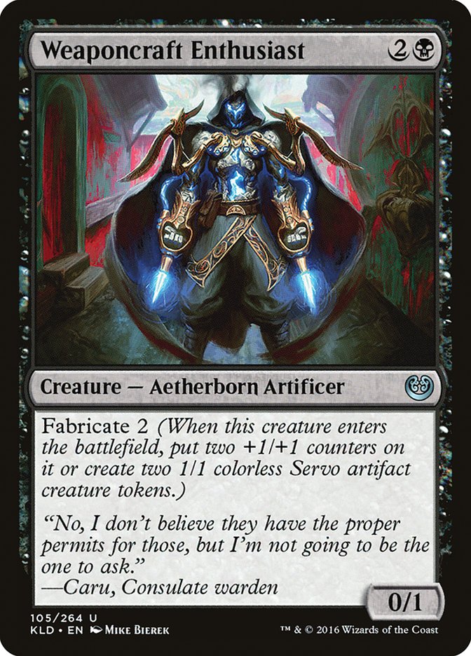Weaponcraft Enthusiast [Kaladesh] - Magic: The Gathering - Card Brawlers | Quebec | Canada |